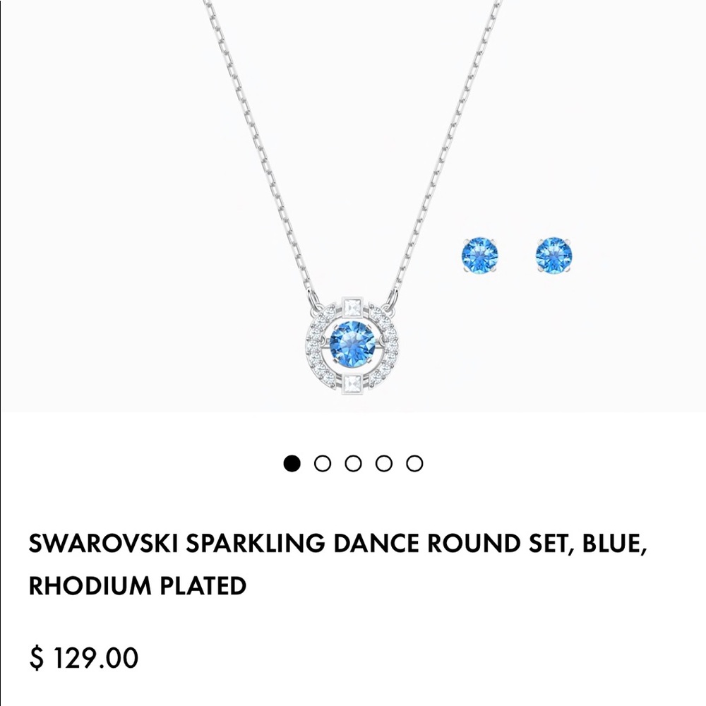 Swarovski aquamarine necklace